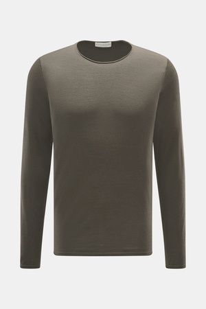 Kiefermann  - Herren - Merino Feinstrick-Pullover 'Benjaminn' khaki
