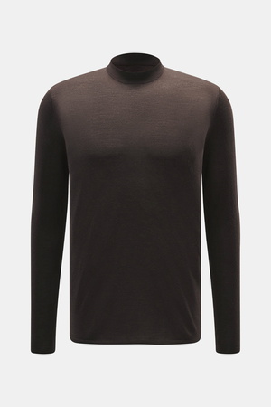 Kiefermann  - Herren - Merino Feinstrick-Pullover 'Malt' dunkelbraun