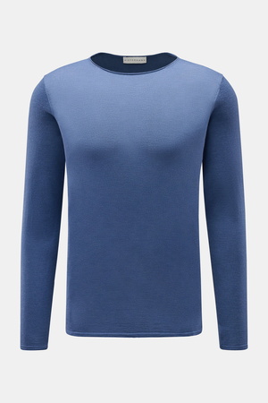 Kiefermann  - Herren - Merino Rundhalspullover 'Benjamin' blau