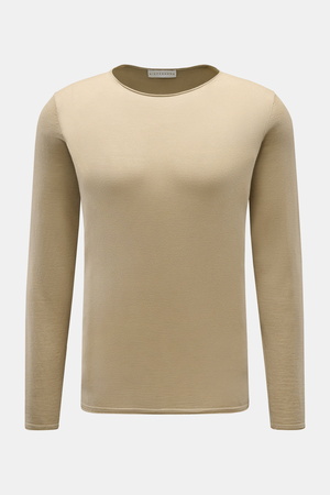 Kiefermann  - Herren - Merino Rundhalspullover 'Benjamin' sand