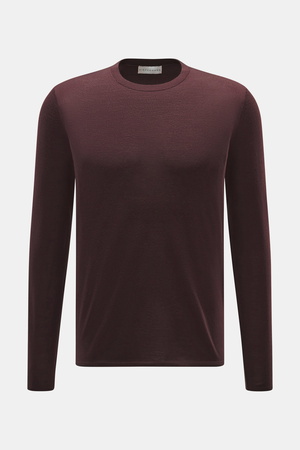 Kiefermann  - Herren - Merino Rundhalspullover 'Marleys' bordeaux