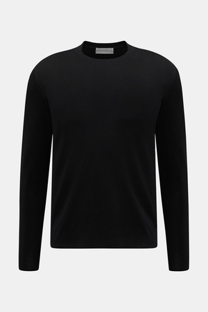 Kiefermann  - Herren - Merino Rundhalspullover 'Marleys' schwarz