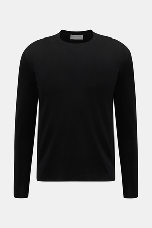 Kiefermann  - Herren - Merino Rundhalspullover 'Marleys' schwarz