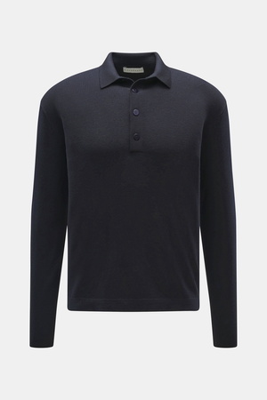 Kiefermann  - Herren - Merino Strickpolo 'Imano' navy