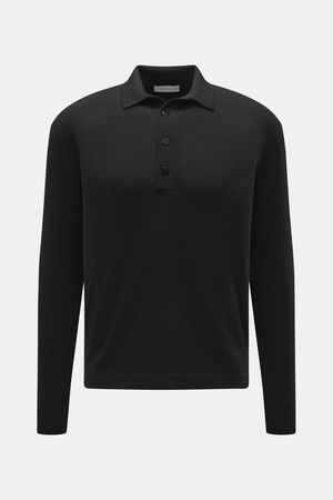 Kiefermann  - Herren - Merino Strickpolo 'Imano' schwarz