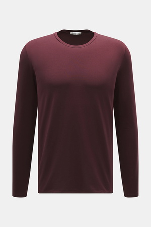 Kiefermann  - Herren - Rundhals-Longsleeve 'Emil' bordeaux