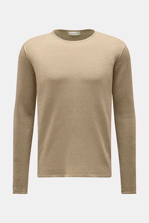 Kiefermann  - Herren - Rundhalspullover 'Jenario' sand meliert