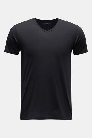 Kiefermann  - Herren - V-Neck T-Shirt 'Darius' schwarz