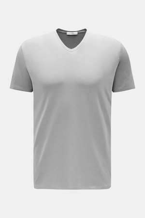 Kiefermann  - Herren - V-Neck T-Shirt 'Hape' grau