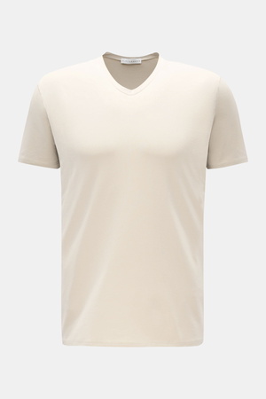 Kiefermann  - Herren - V-Neck T-Shirt 'Hape' sand
