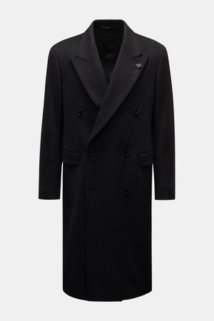LARDINI  - Herren - Cashmere Mantel schwarz grau