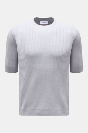 LARDINI  - Herren - Kurzarmpullover rauchblau