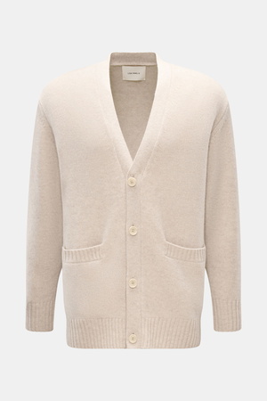 Lisa Yang  - Herren - Cashmere Cardigan 'Wilson' sand meliert