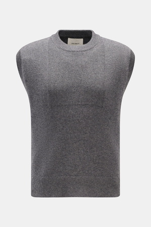 Lisa Yang  - Herren - Cashmere Pullunder 'Dennis' grau meliert