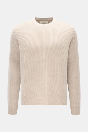 Lisa Yang  - Herren - Cashmere Rundhalspullover 'William' sand