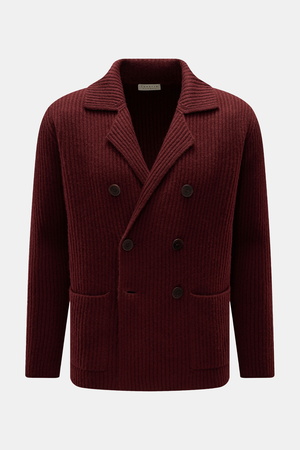 Lunaria  Cashmere - Herren - Cashmere Cardigan bordeaux