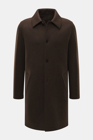 Lunaria  Cashmere - Herren - Cashmere Kurzmantel dunkelbraun