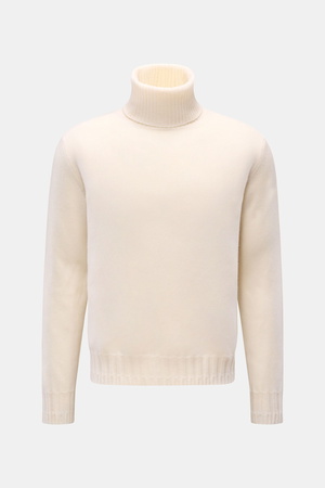 Lunaria  Cashmere - Herren - Cashmere Rollkragenpullover creme