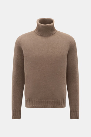 Lunaria  Cashmere - Herren - Cashmere Rollkragenpullover graubraun