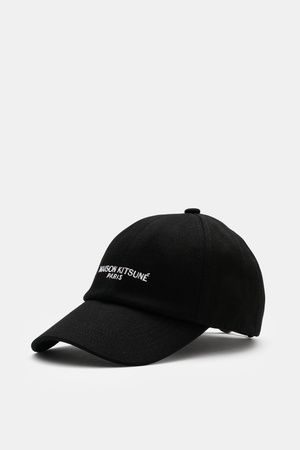 Maison Kitsuné  - Herren - Baseball-Cap schwarz