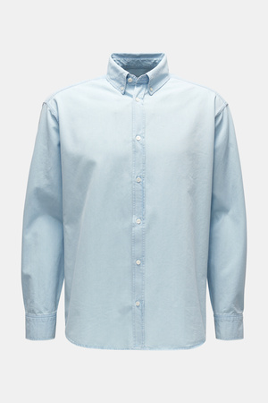 Maison Kitsuné  - Herren - Casual Hemd Button-Down-Kragen hellblau