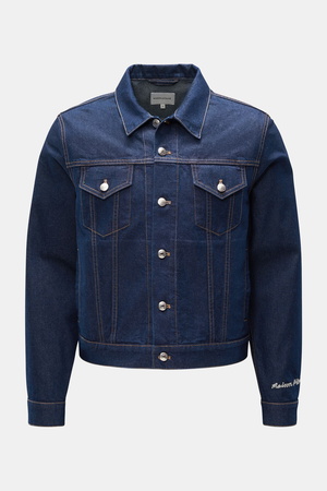 Maison Kitsuné  - Herren - Jeansjacke 'Trucker' navy