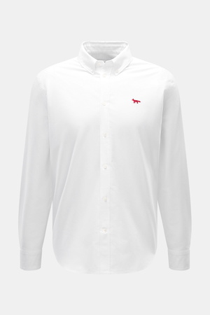 Maison Kitsuné  - Herren - Oxford-Hemd Button-Down-Kragen weiß