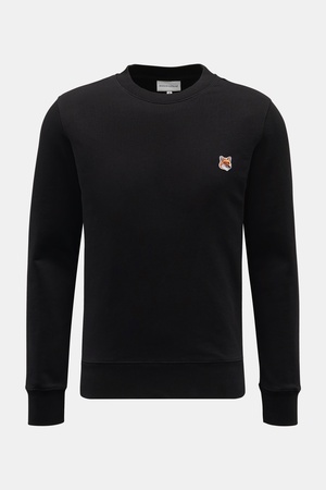 Maison Kitsuné  - Herren - Rundhals-Sweatshirt schwarz