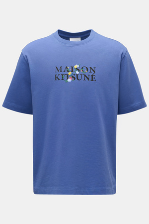 Maison Kitsuné  - Herren - Rundhals-T-Shirt blau blau