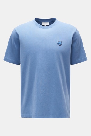 Maison Kitsuné  - Herren - Rundhals-T-Shirt 'Bold Fox' blau