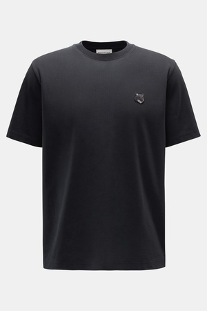 Maison Kitsuné  - Herren - Rundhals-T-Shirt 'Bold Fox' schwarz grau