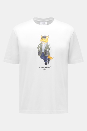 Maison Kitsuné  - Herren - Rundhals-T-Shirt weiß