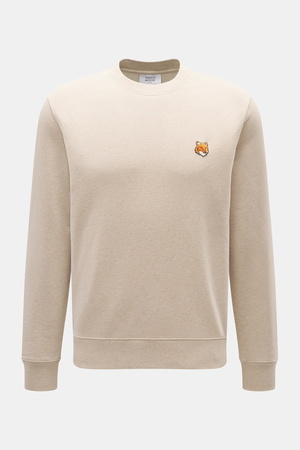 Maison Kitsuné  - Herren - Sweatshirt beige meliert