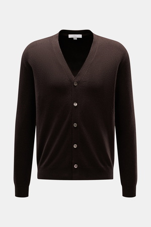 Malo  - Herren - Cashmere Cardigan dunkelbraun