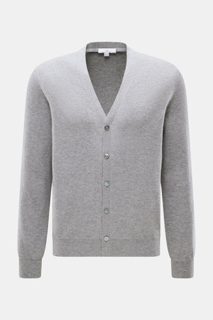 Malo  - Herren - Cashmere Cardigan grau meliert