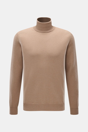Malo  - Herren - Cashmere Rollkragenpullover beige