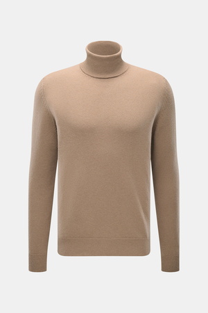 Malo  - Herren - Cashmere Rollkragenpullover beige