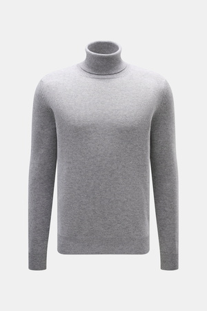 Malo  - Herren - Cashmere Rollkragenpullover grau meliert