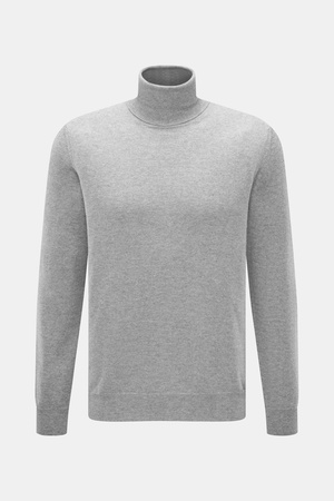 Malo  - Herren - Cashmere Rollkragenpullover grau meliert