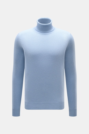 Malo  - Herren - Cashmere Rollkragenpullover hellblau meliert