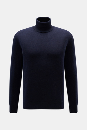 Malo  - Herren - Cashmere Rollkragenpullover navy