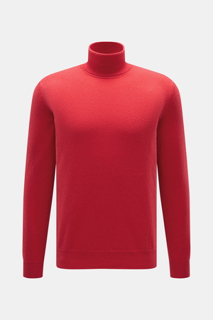 Malo  - Herren - Cashmere Rollkragenpullover rot
