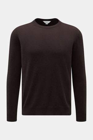 Malo  - Herren - Cashmere Rundhalspullover dunkelbraun