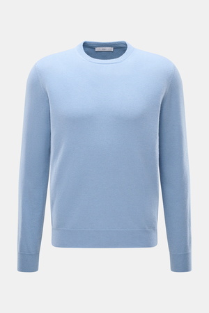 Malo  - Herren - Cashmere Rundhalspullover hellblau meliert