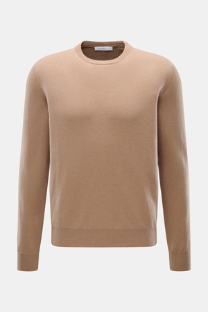 Malo  - Herren - Cashmere Rundhalspullover hellbraun