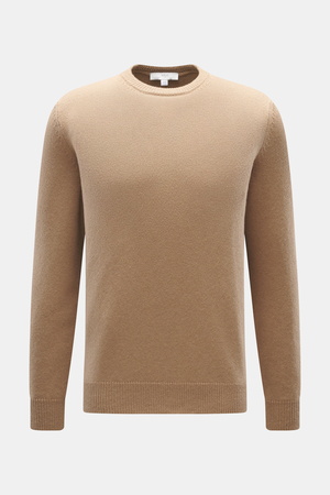 Malo  - Herren - Cashmere Rundhalspullover hellbraun