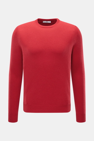Malo  - Herren - Cashmere Rundhalspullover rot