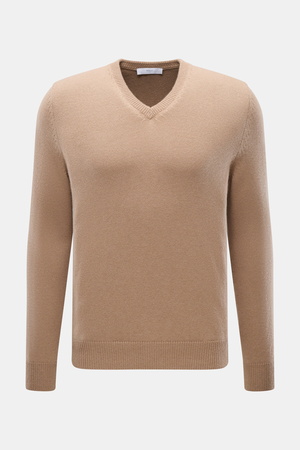 Malo  - Herren - Cashmere V-Neck Pullover hellbraun