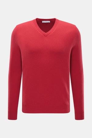 Malo  - Herren - Cashmere V-Neck Pullover rot