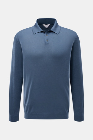 Malo  - Herren - Strickpolo graublau